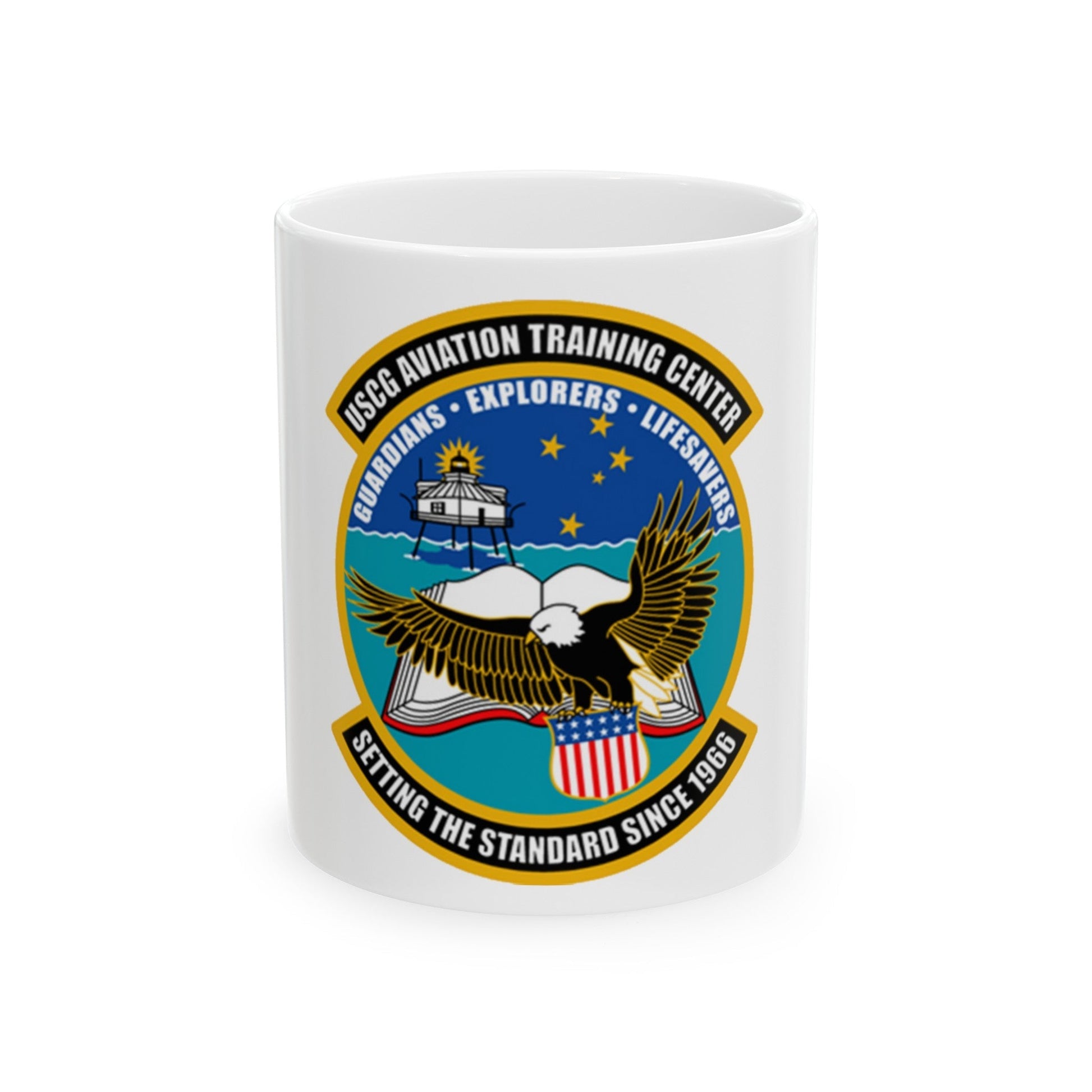 ATC Mobile AL Aviation Training Center (U.S. Coast Guard) White Coffee Mug-11oz-The Sticker Space