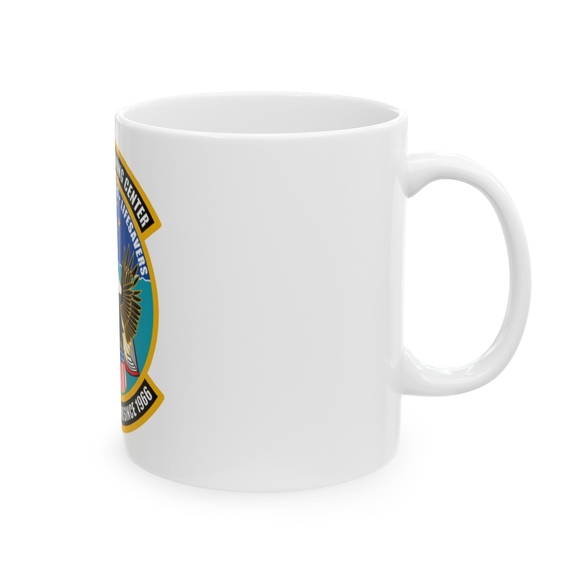 ATC Mobile AL Aviation Training Center (U.S. Coast Guard) White Coffee Mug-The Sticker Space