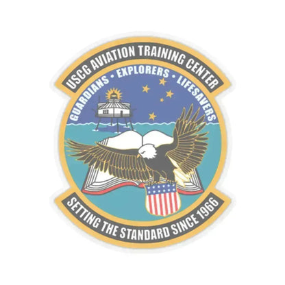 ATC Mobile AL   Aviation Training Center (U.S. Coast Guard) STICKER Vinyl Kiss-Cut Decal 4 Inch Transparent - The Sticker Space