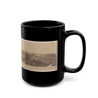 Atlanta, Before Being Burnt  By Order Of Gen'l. Sherman, From The Cupola Of The Female Seminary (U.S. Civil War) Black Coffee Mug