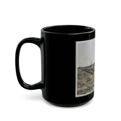 Atlanta, Ga, 1864. Destruction Of Hood's Ordnance Train, Georgia Central Railroad (U.S. Civil War) Black Coffee Mug