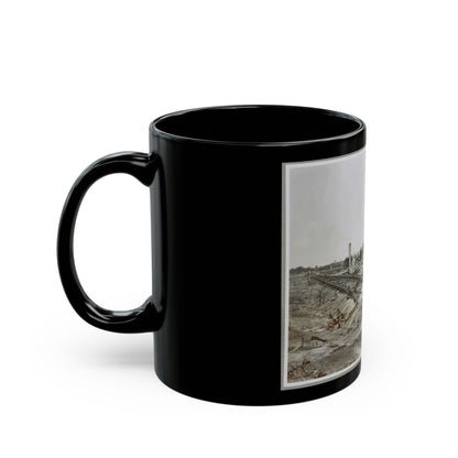 Atlanta, Ga, 1864. Destruction Of Hood's Ordnance Train, Georgia Central Railroad (U.S. Civil War) Black Coffee Mug