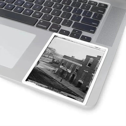 Atlanta, Ga. Atlanta Intelligencer Office by the Railroad Depot (U.S. Civil War) STICKER Vinyl Kiss-Cut Decal - The Sticker Space