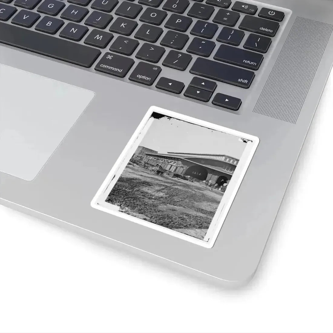 Atlanta, Ga. Boxcars With Refugees at Railroad Depot (U.S. Civil War) STICKER Vinyl Kiss-Cut Decal - The Sticker Space