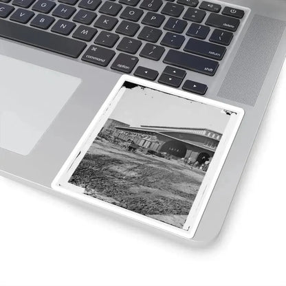 Atlanta, Ga. Boxcars With Refugees at Railroad Depot (U.S. Civil War) STICKER Vinyl Kiss-Cut Decal - The Sticker Space