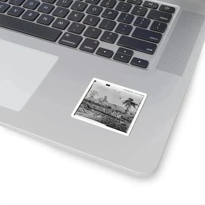 Atlanta, Ga. Chevaux-De-Frise on Marietta Street; Photographic Wagons and Darkroom Beyond (U.S. Civil War) STICKER Vinyl Kiss-Cut Decal - The Sticker Space