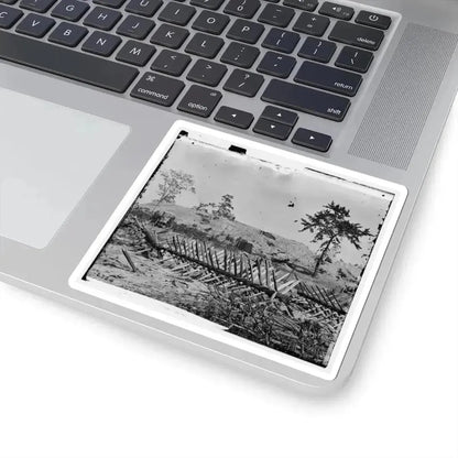 Atlanta, Ga. Chevaux-De-Frise on Marietta Street; Photographic Wagons and Darkroom Beyond (U.S. Civil War) STICKER Vinyl Kiss-Cut Decal - The Sticker Space