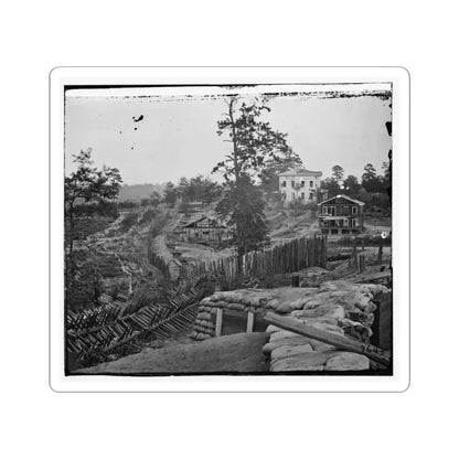 Atlanta, Ga. Confederate Palisades and Chevaux-De-Frise Near Potter House (U.S. Civil War) STICKER Vinyl Kiss-Cut Decal 6 Inch White - The Sticker Space