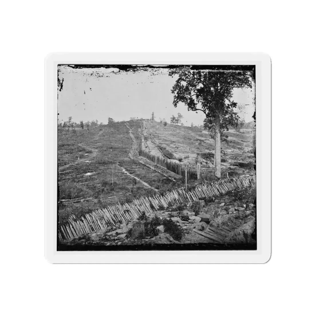 Atlanta, Ga. Confederate Palisades, On North Side Of City (U.S. Civil War) Refrigerator Magnet - The Sticker Space