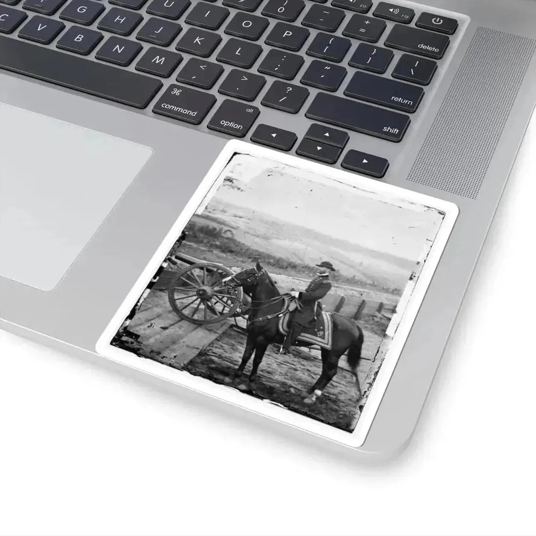 Atlanta, Ga. Gen. William T. Sherman on Horseback at Federal Fort No. 7(2) (U.S. Civil War) STICKER Vinyl Kiss-Cut Decal - The Sticker Space