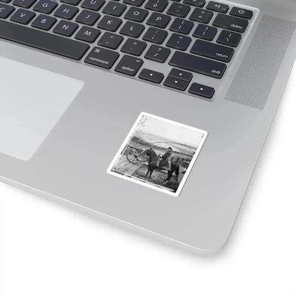 Atlanta, Ga. Gen. William T. Sherman on Horseback at Federal Fort No. 7 (U.S. Civil War) STICKER Vinyl Kiss-Cut Decal - The Sticker Space