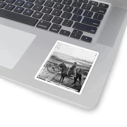 Atlanta, Ga. Gen. William T. Sherman on Horseback at Federal Fort No. 7 (U.S. Civil War) STICKER Vinyl Kiss-Cut Decal - The Sticker Space