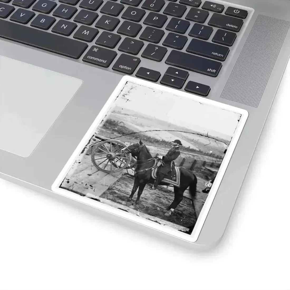 Atlanta, Ga. Gen. William T. Sherman on Horseback at Federal Fort No. 7 (U.S. Civil War) STICKER Vinyl Kiss-Cut Decal - The Sticker Space