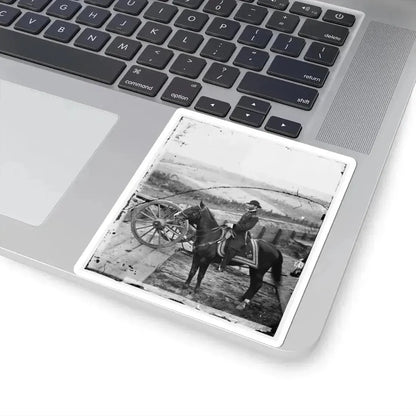 Atlanta, Ga. Gen. William T. Sherman on Horseback at Federal Fort No. 7 (U.S. Civil War) STICKER Vinyl Kiss-Cut Decal - The Sticker Space