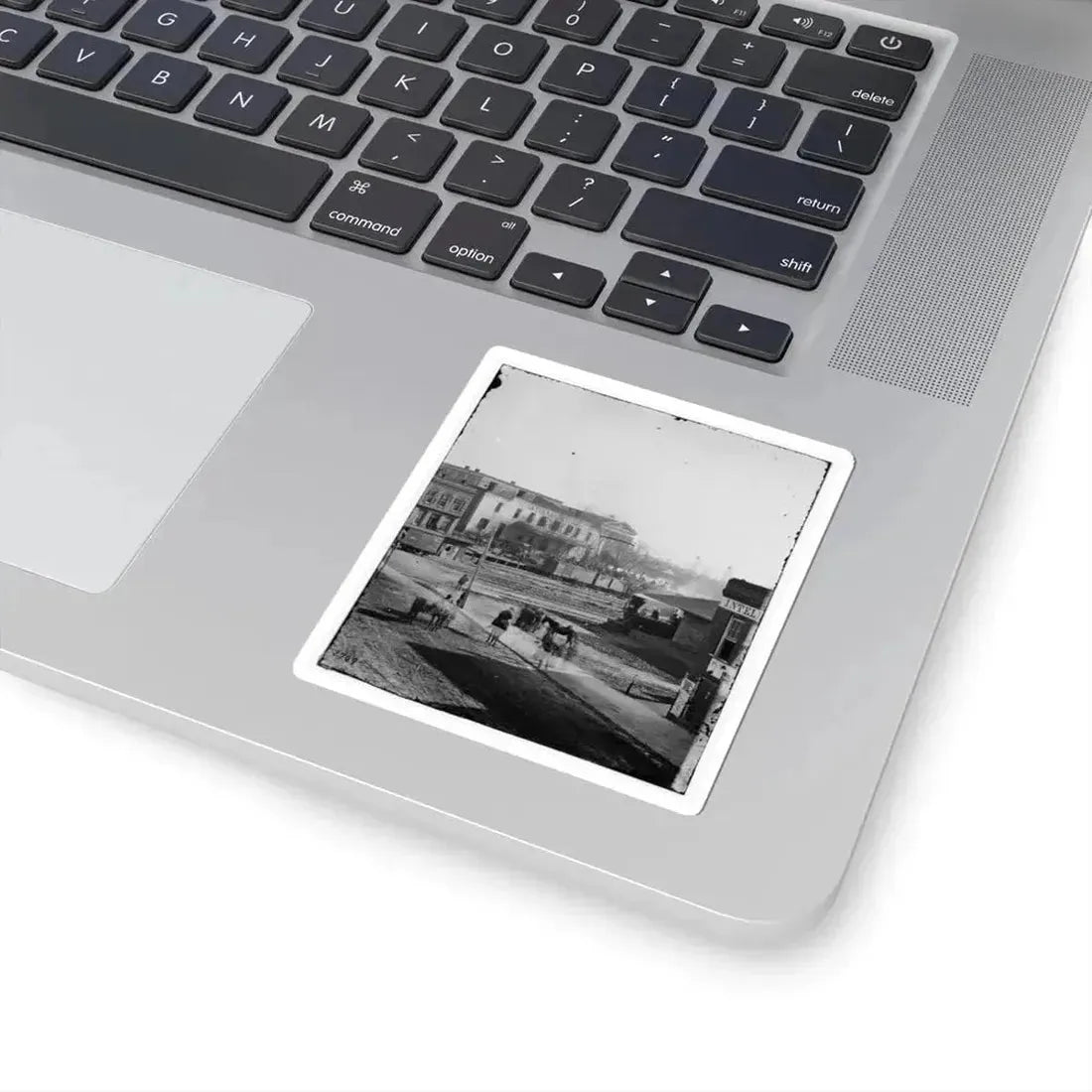 Atlanta, Ga. Soldiers on Boxcars at Railroad Depot (U.S. Civil War) STICKER Vinyl Kiss-Cut Decal - The Sticker Space