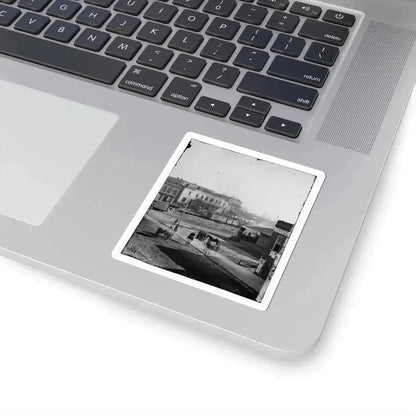 Atlanta, Ga. Soldiers on Boxcars at Railroad Depot (U.S. Civil War) STICKER Vinyl Kiss-Cut Decal - The Sticker Space