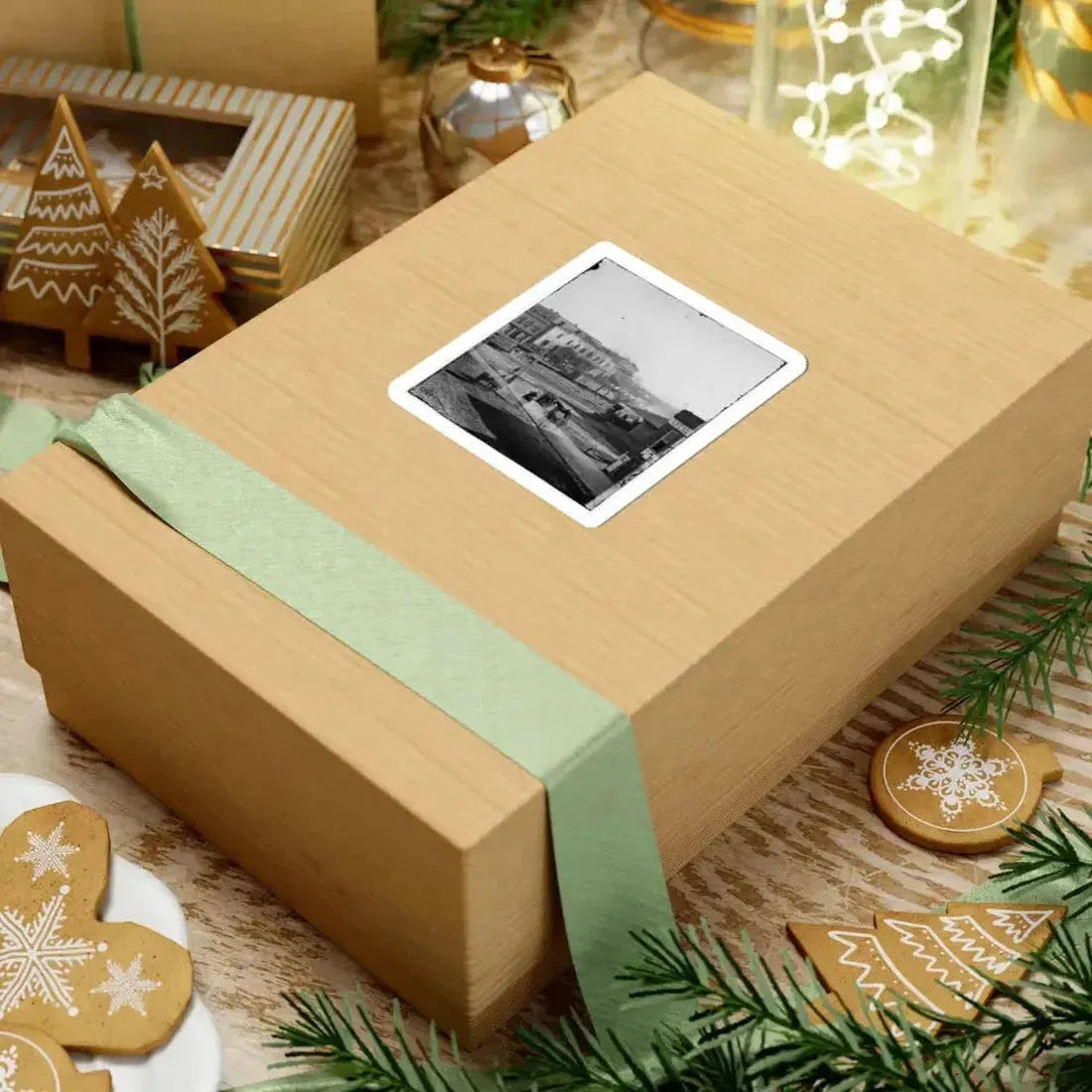 Atlanta, Ga. Soldiers on Boxcars at Railroad Depot (U.S. Civil War) STICKER Vinyl Kiss-Cut Decal - The Sticker Space