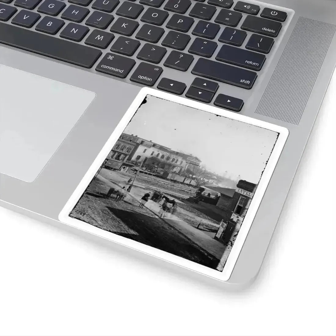 Atlanta, Ga. Soldiers on Boxcars at Railroad Depot (U.S. Civil War) STICKER Vinyl Kiss-Cut Decal - The Sticker Space