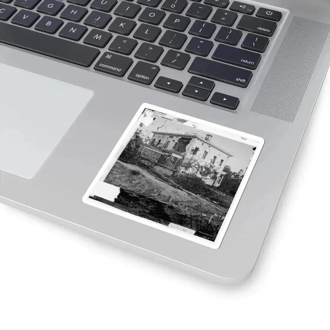 Atlanta, Ga. The Shell-Damaged Ponder House (U.S. Civil War) STICKER Vinyl Kiss-Cut Decal - The Sticker Space