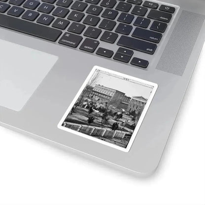 Atlanta, Ga. Trout House, Masonic Hall, and Federal Encampment on Decatur Street (U.S. Civil War) STICKER Vinyl Kiss-Cut Decal - The Sticker Space