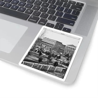 Atlanta, Ga. Trout House, Masonic Hall, and Federal Encampment on Decatur Street (U.S. Civil War) STICKER Vinyl Kiss-Cut Decal - The Sticker Space