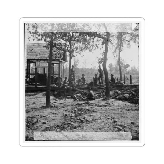 Atlanta, Ga., Vicinity. Federal Pickets Before the City (U.S. Civil War) STICKER Vinyl Kiss-Cut Decal 2 Inch White - The Sticker Space