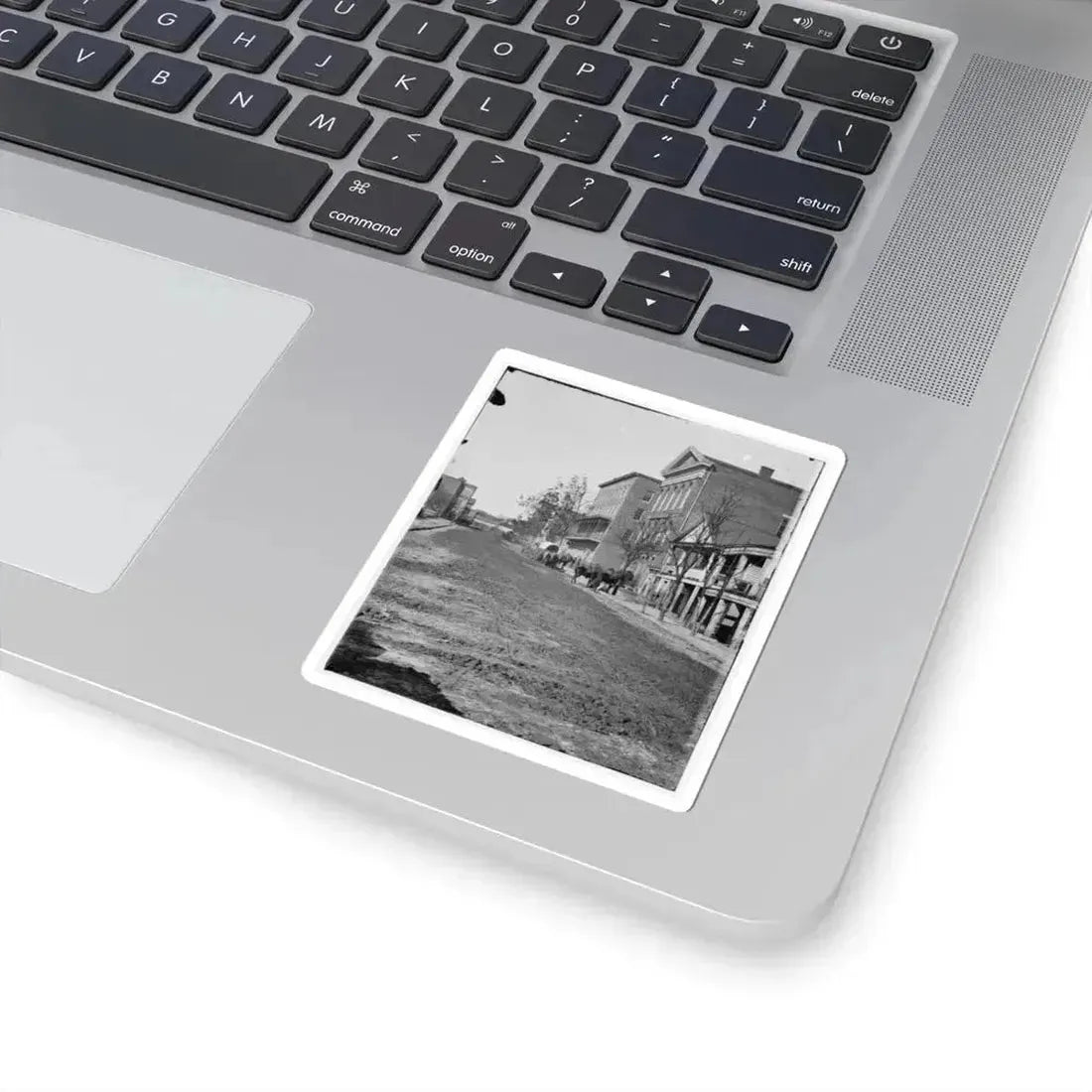 Atlanta, Ga. View on Decatur Street, Showing Trout House and Masonic Hall (U.S. Civil War) STICKER Vinyl Kiss-Cut Decal - The Sticker Space