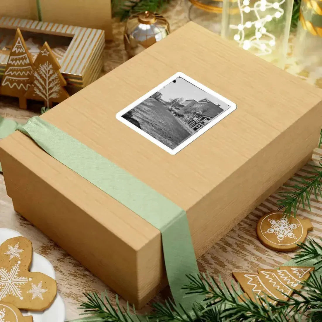 Atlanta, Ga. View on Decatur Street, Showing Trout House and Masonic Hall (U.S. Civil War) STICKER Vinyl Kiss-Cut Decal - The Sticker Space