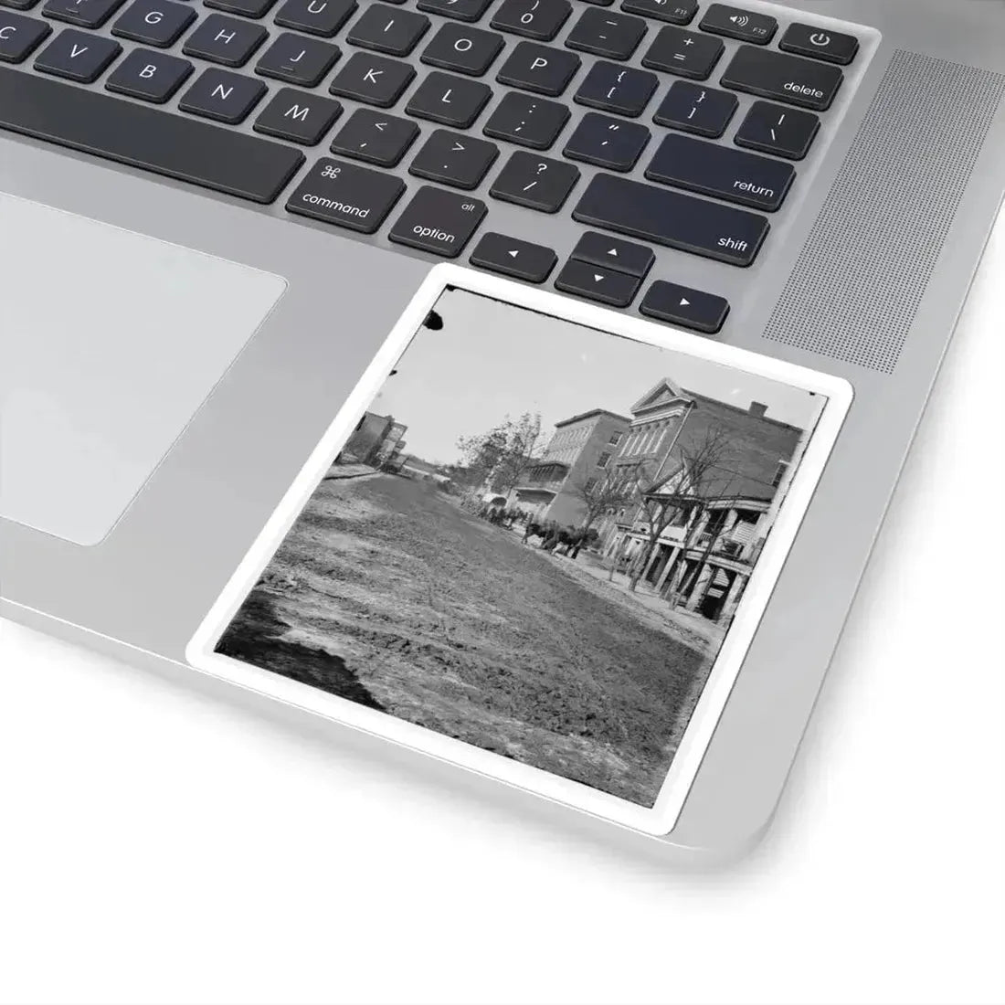 Atlanta, Ga. View on Decatur Street, Showing Trout House and Masonic Hall (U.S. Civil War) STICKER Vinyl Kiss-Cut Decal - The Sticker Space