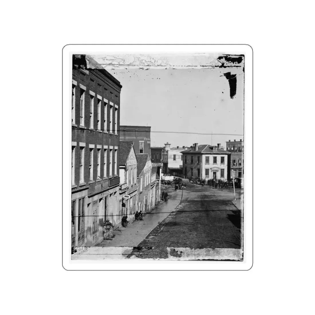Atlanta, Ga. View On Whitehall Street (U.S. Civil War) STICKER Vinyl Die-Cut Decal White Die-Cut 3 Inch - The Sticker Space