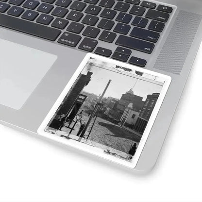 Atlanta, Ga. Wagon Train on Marietta Street (U.S. Civil War) STICKER Vinyl Kiss-Cut Decal - The Sticker Space