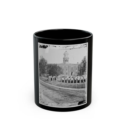 Atlanta, Ga. City Hall; Camp Of 2d Massachusetts Infantry On The Grounds (U.S. Civil War) Black Coffee Mug