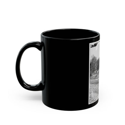 Atlanta, Ga. City Hall; Camp Of 2d Massachusetts Infantry On The Grounds (U.S. Civil War) Black Coffee Mug