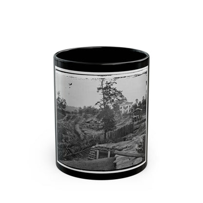 Atlanta, Ga. Confederate Palisades And Chevaux-De-Frise Near Potter House (U.S. Civil War) Black Coffee Mug