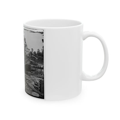 Atlanta, Ga. Confederate Palisades And Chevaux-De-Frise Near Potter House (U.S. Civil War) White Coffee Mug-The Sticker Space