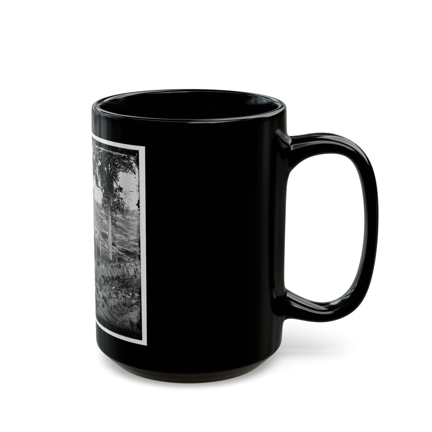 Atlanta, Ga. Confederate Palisades, On North Side Of City (U.S. Civil War) Black Coffee Mug