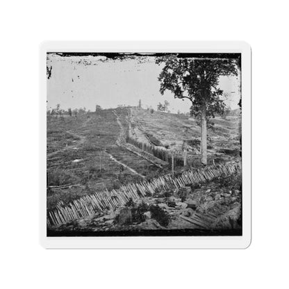 Atlanta, Ga. Confederate Palisades, On North Side Of City (U.S. Civil War) Refrigerator Magnet-2" x 2"-The Sticker Space