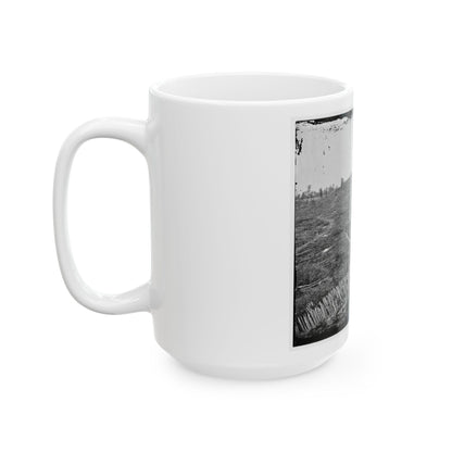 Atlanta, Ga. Confederate Palisades, On North Side Of City (U.S. Civil War) White Coffee Mug