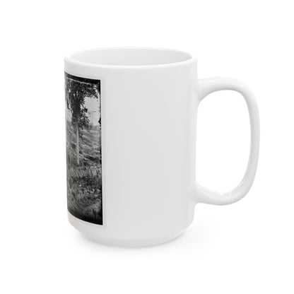 Atlanta, Ga. Confederate Palisades, On North Side Of City (U.S. Civil War) White Coffee Mug