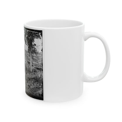 Atlanta, Ga. Confederate Palisades, On North Side Of City (U.S. Civil War) White Coffee Mug