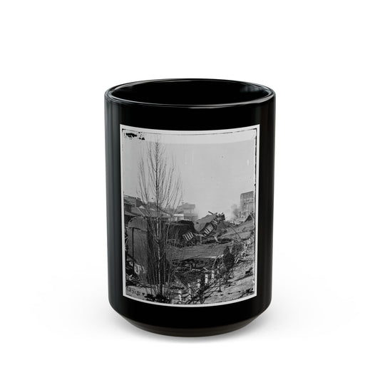 Atlanta, Ga. Ruins Of Depot, Blown Up On Sherman's Departure (U.S. Civil War) Black Coffee Mug