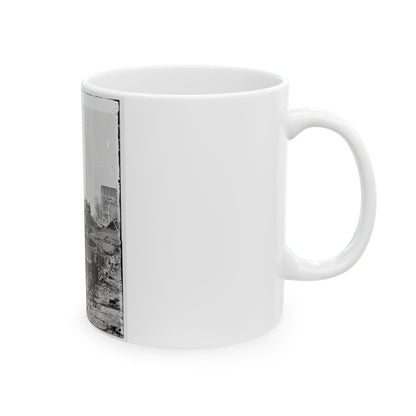 Atlanta, Ga. Ruins Of Depot, Blown Up On Sherman's Departure (U.S. Civil War) White Coffee Mug