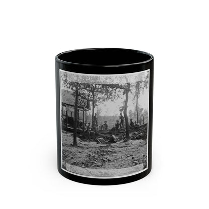 Atlanta, Ga., Vicinity. Federal Pickets Before The City (U.S. Civil War) Black Coffee Mug