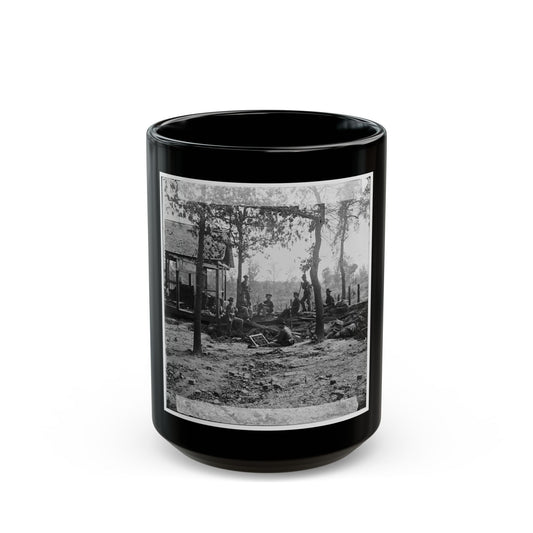 Atlanta, Ga., Vicinity. Federal Pickets Before The City (U.S. Civil War) Black Coffee Mug