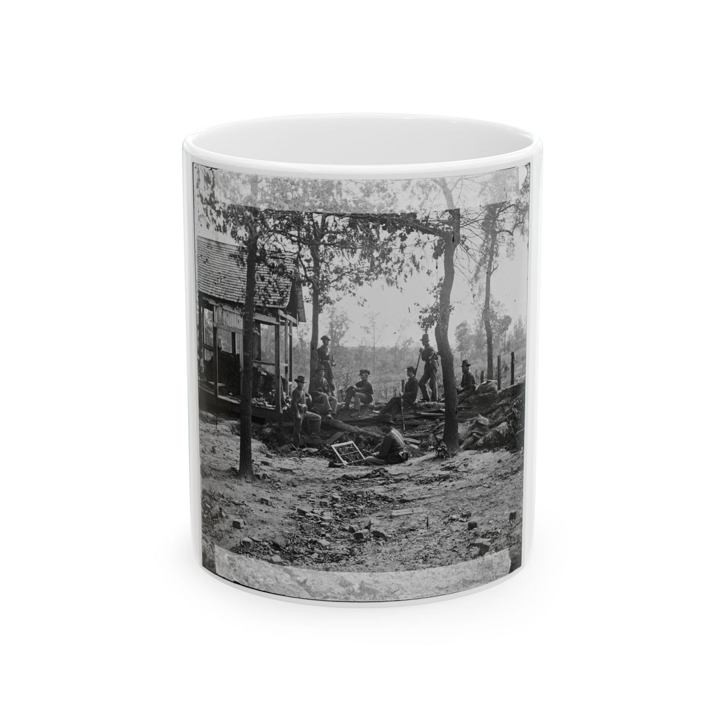 Atlanta, Ga., Vicinity. Federal Pickets Before The City (U.S. Civil War) White Coffee Mug