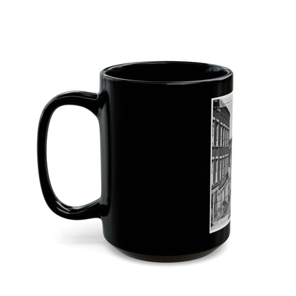 Atlanta, Ga. View On Whitehall Street (U.S. Civil War) Black Coffee Mug-The Sticker Space