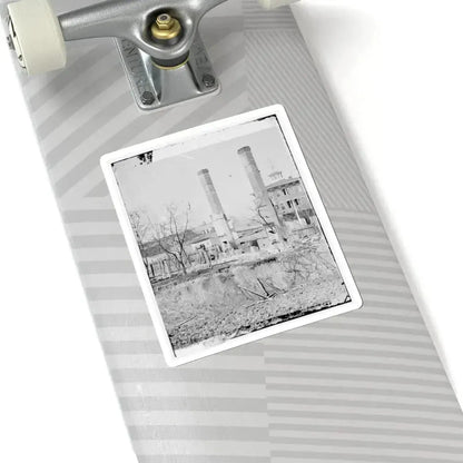 Atlanta, Georgia. Burned Building (U.S. Civil War) STICKER Vinyl Kiss-Cut Decal - The Sticker Space