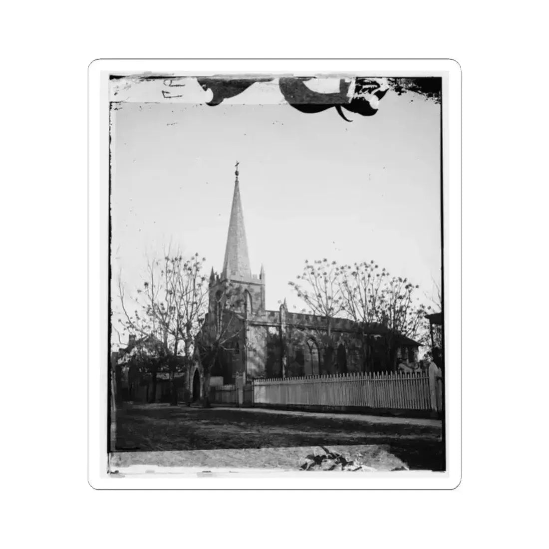 Atlanta, Georgia. Church (U.S. Civil War) STICKER Vinyl Kiss-Cut Decal 2 Inch White - The Sticker Space