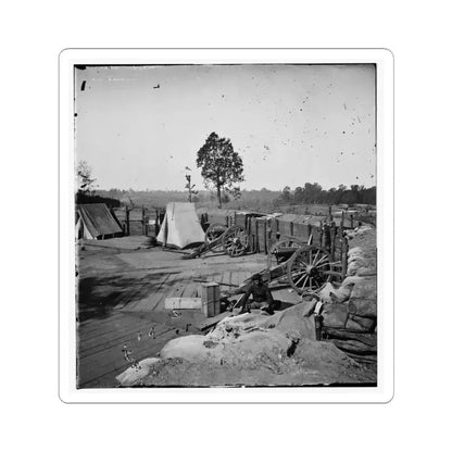 Atlanta, Georgia. Confederate Fort in Front of Atlanta-2 (U.S. Civil War) STICKER Vinyl Kiss-Cut Decal 4 Inch White - The Sticker Space