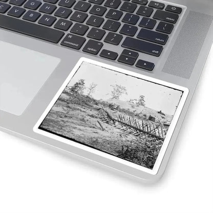 Atlanta, Georgia. Confederate Fortifications. (Shown Is Barnard's Wagon and Portable Darkroom) (U.S. Civil War) STICKER Vinyl Kiss-Cut Decal - The Sticker Space